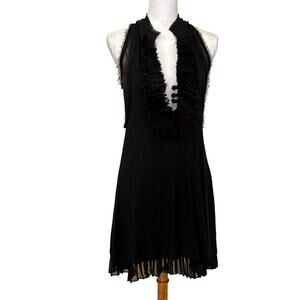Ryu black dress, small, avant garde, gothic, bohemian grunge, statement